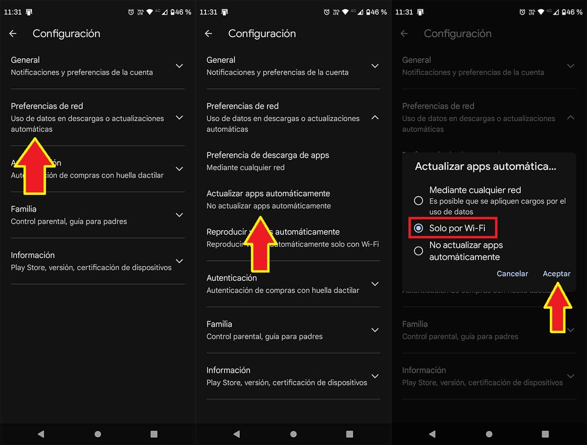 Actualizar apps automaticamente en Android