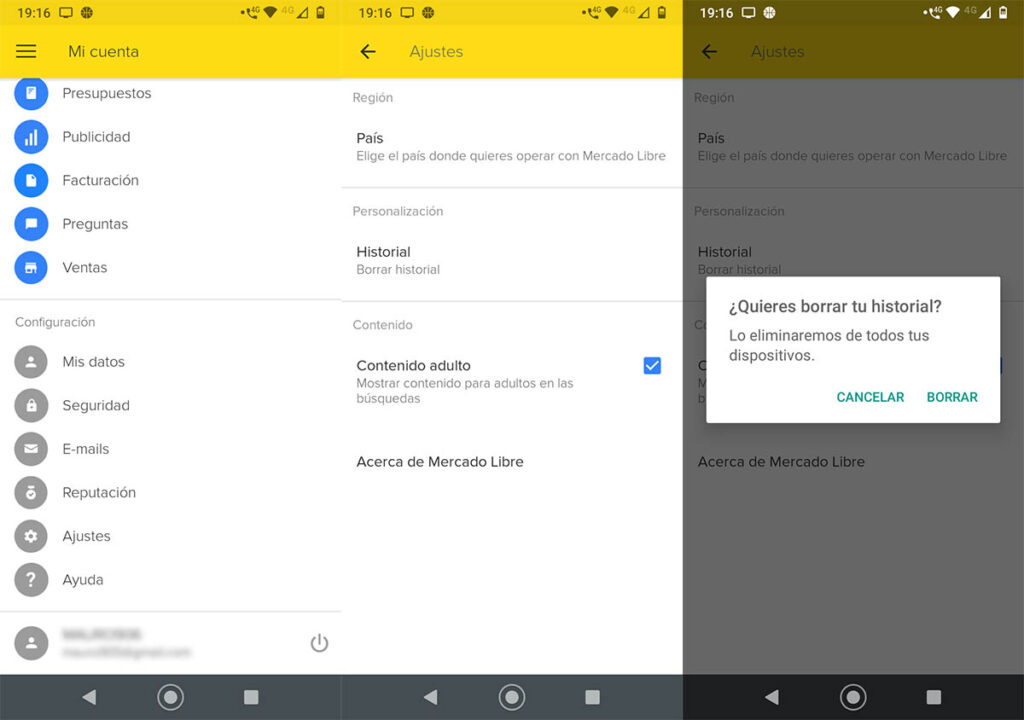 Cómo Borrar El Historial De Mercado Libre En Android 2024 6633