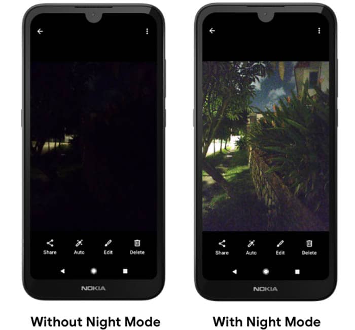 Modo noche Google Camera Go