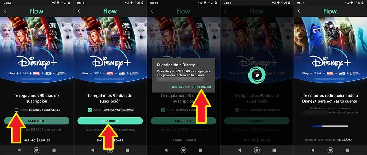 Suscripción gratuita Disney Plus Cablevisión Flow