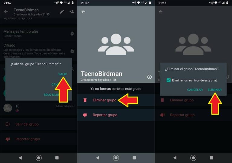 Cómo Eliminar Un Grupo De Whatsapp En 2021 3541