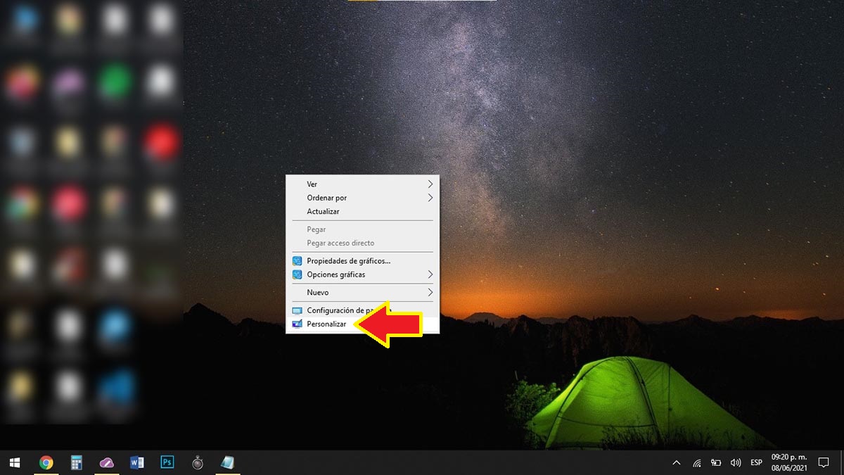 Personalizar pantalla Windows 10