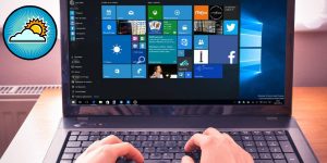 Quitar clima barra de tareas Windows 10