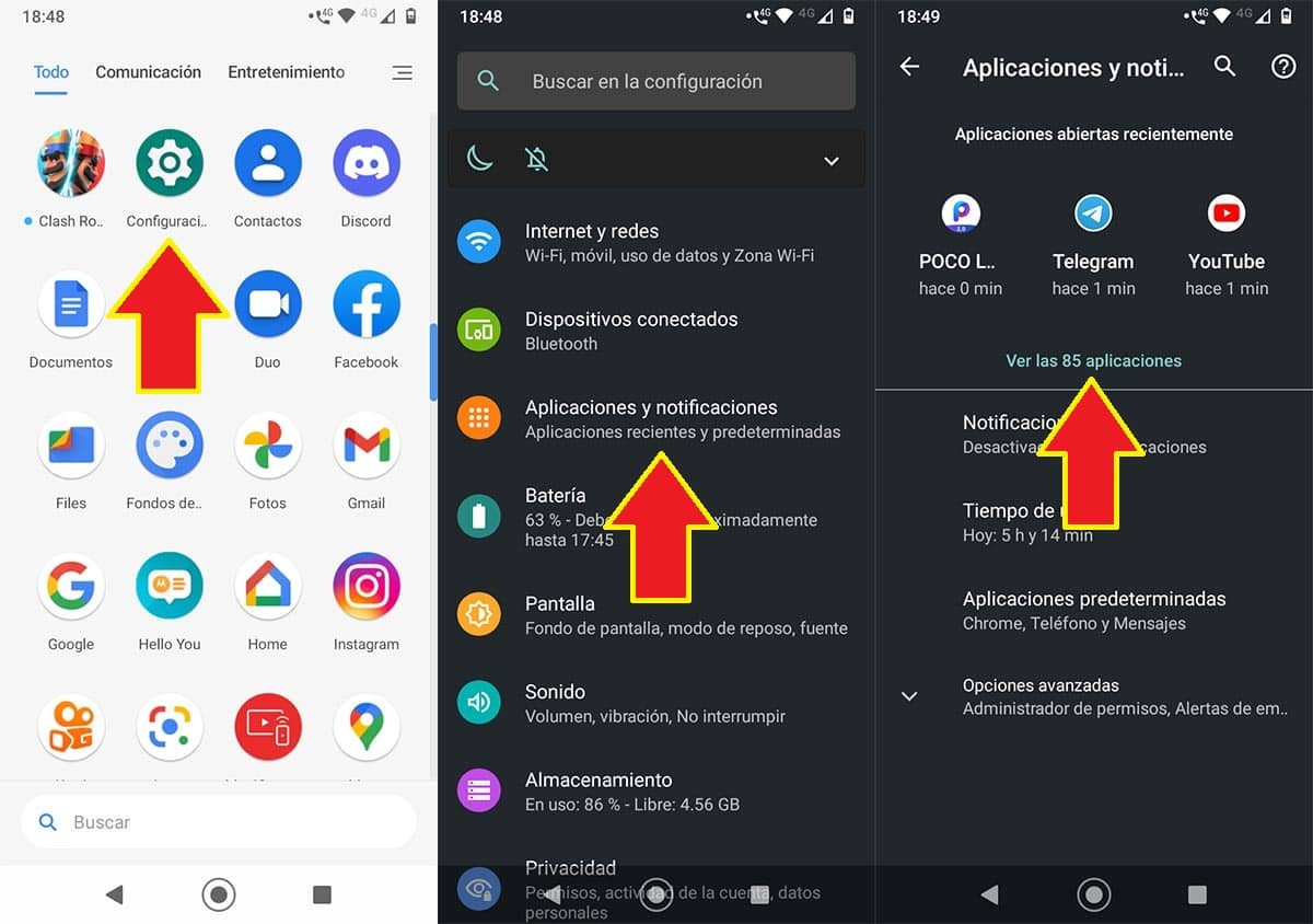 Desinstalar aplicaciones en moviles Android