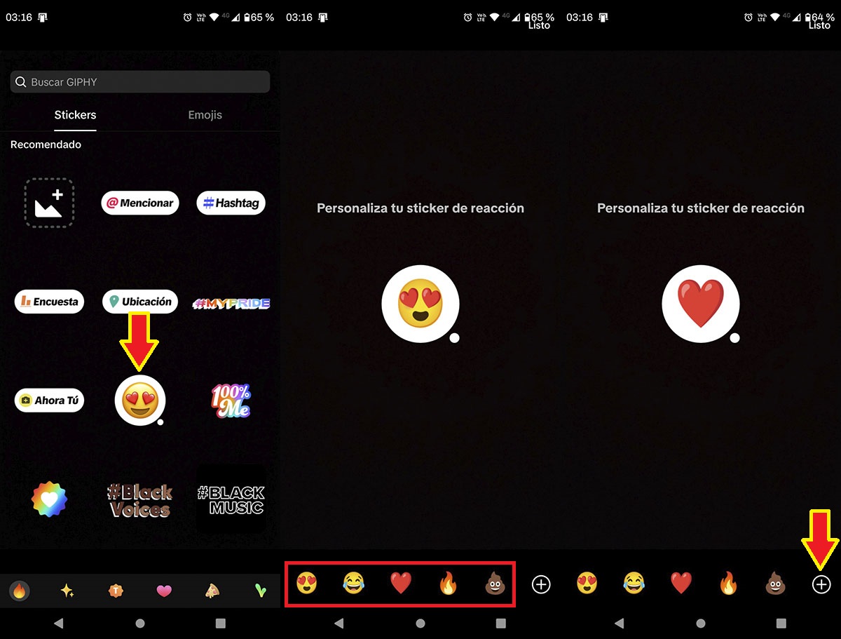 Añadir emojis y stickers en videos y fotos de TIkTok