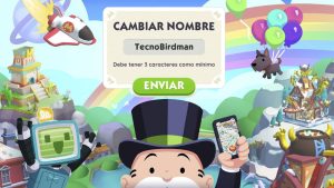 Cómo cambiar mi nombre en Monopoly Go