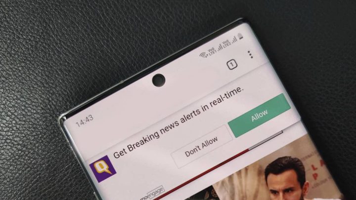 Cómo desactivar las notificaciones de páginas webs en Google Chrome para Android